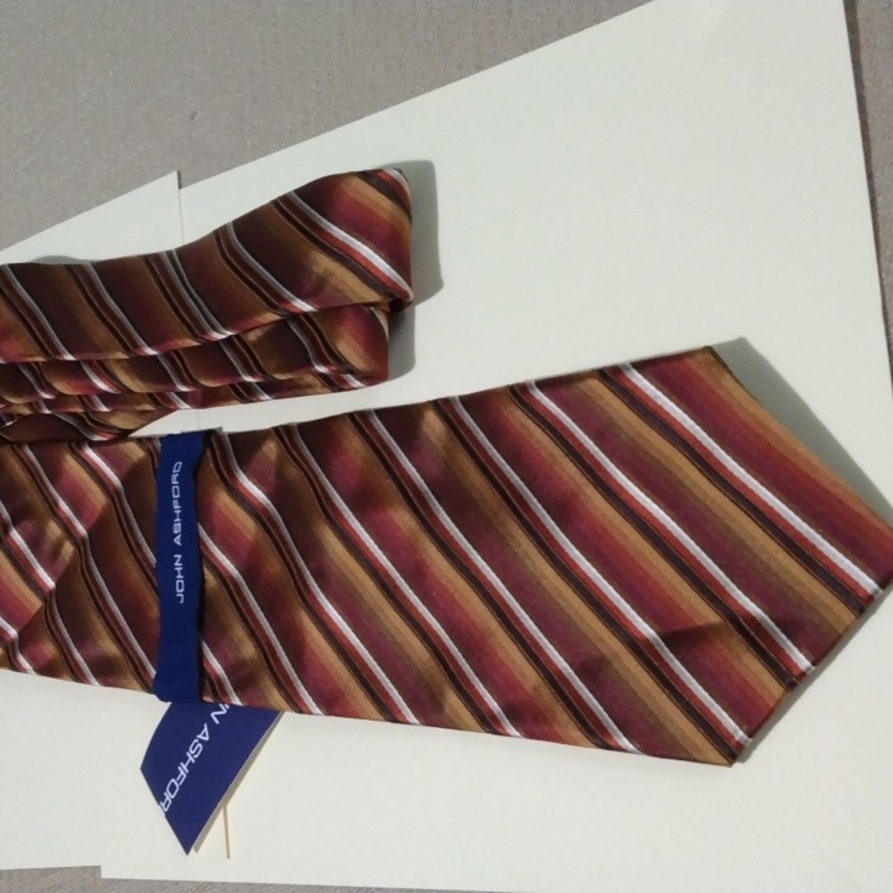 NWT John Ashford Men's Silk Tie